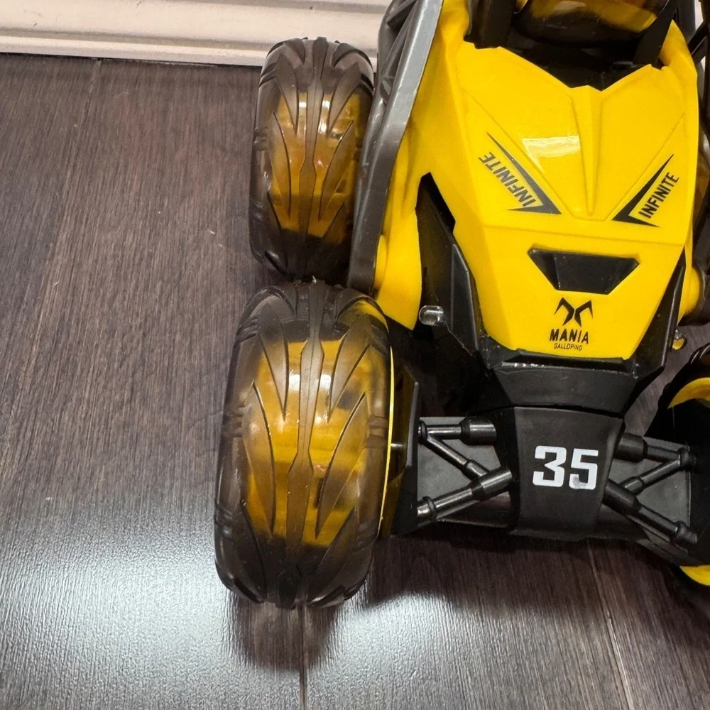 Speed City Radio Controlled Yellow Stunt Twister Vehicle Car Boys -NO REMOTE